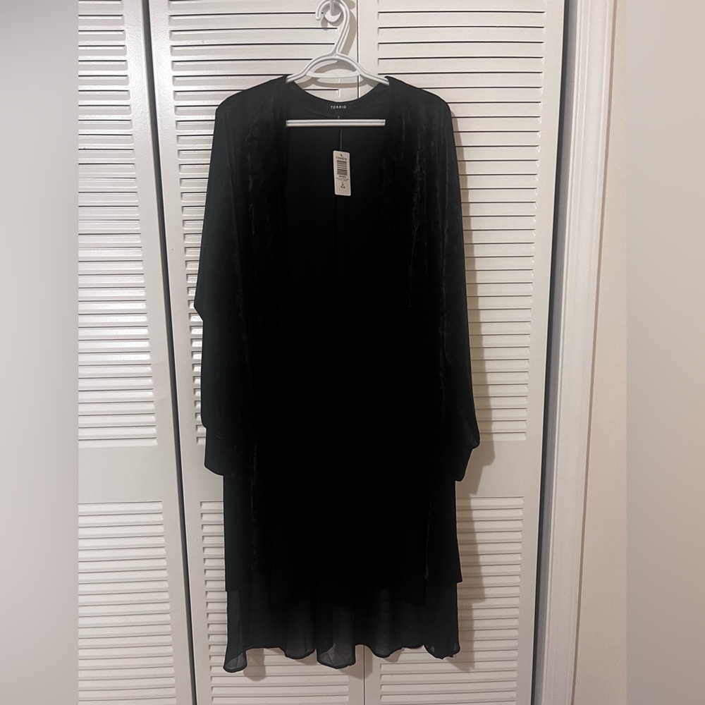 Torrid Black Velvet Jacket